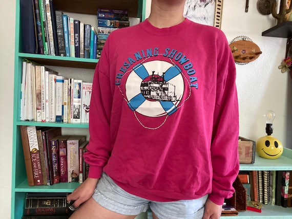 2X - 3X 1980s Vintage Crewneck Sweatshirt Single S