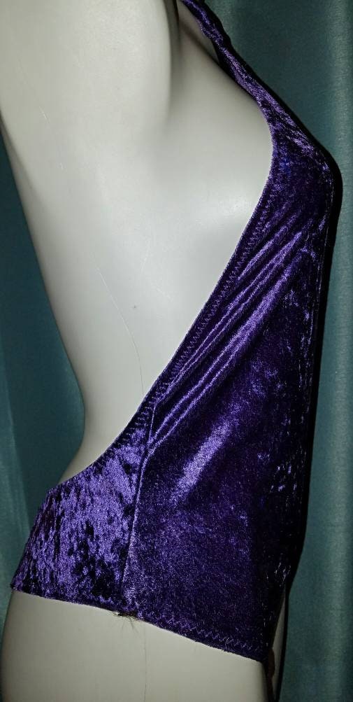 Body Stulewomen's Velvet Strapless Bodysuit - Purple Metallic