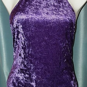 Purple crushed velvet bodysuit