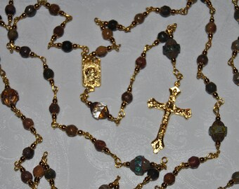 Teardrop Jasper Rosary