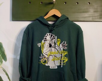 HOODIE Vert "Good day  - Bad day »