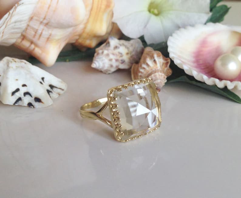 Crystal Quartz Ring Size 5 7.5 Clear Quartz Pentagram Ring Crystal  Pentagram Ring Crystal Quartz Pentagon Ring Quartz Pentagram - Etsy