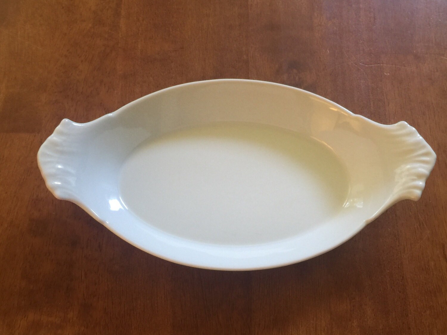 Apilco Au Gratin Dish Porcelain France White Vintage Etsy