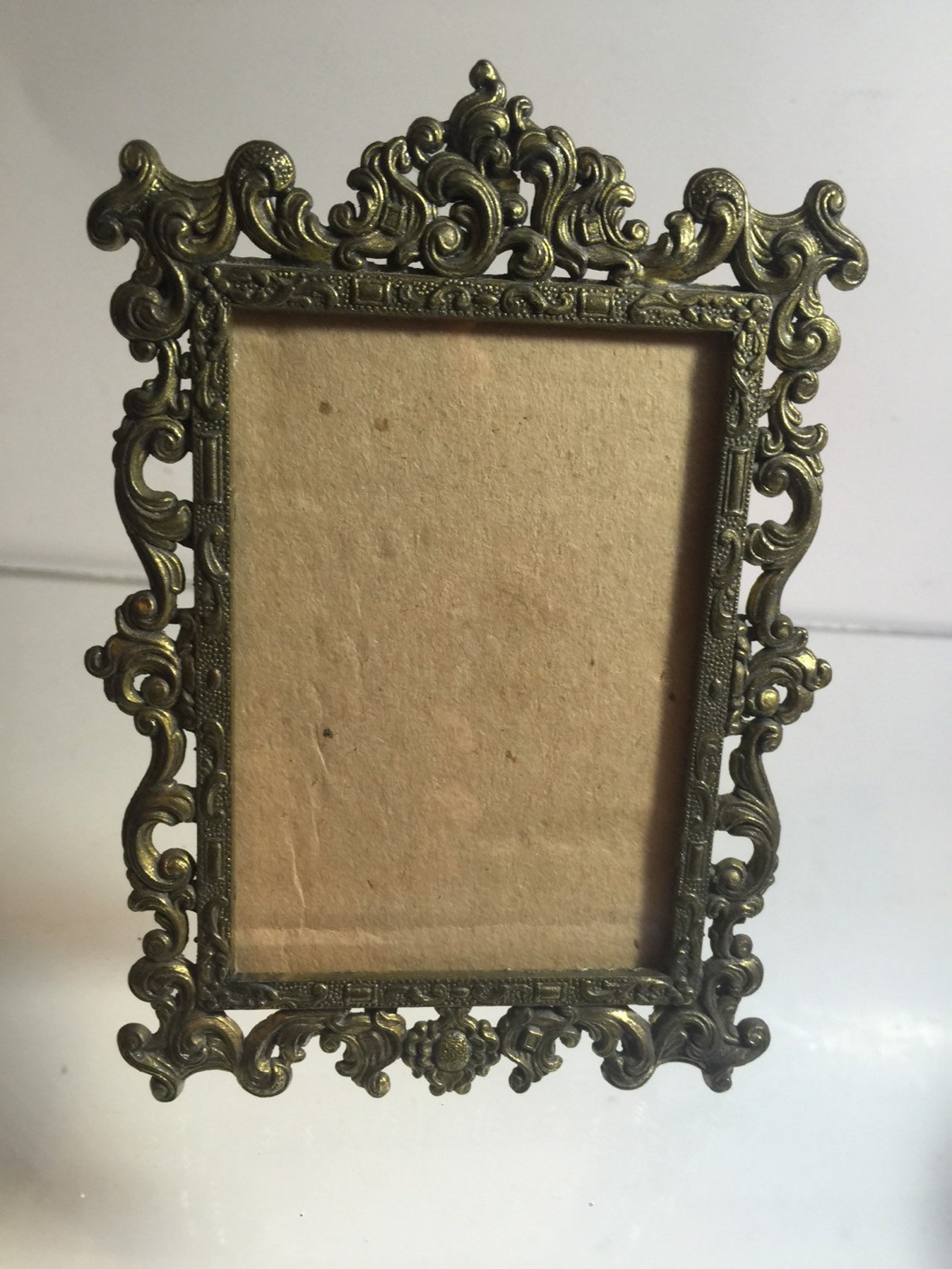 Vintage Brass Picture Frame Made in Italy Small Etsy