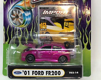 Muscle Machines Import Tuners Pink 2001 Ford FR200 1:64