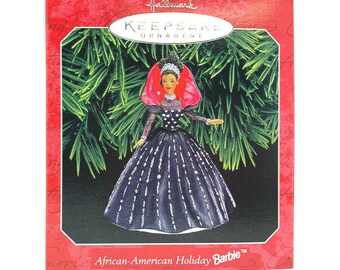 1998 black holiday barbie