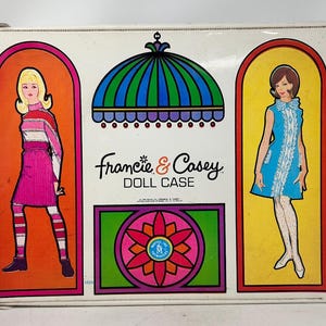 Vintage 1966 Mattel Francie And Casey Large Doll Case