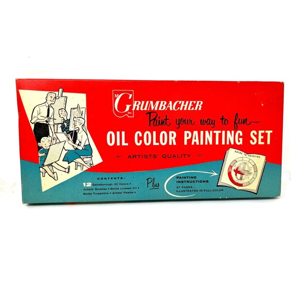 Grumbacher Oil Paint Etsy