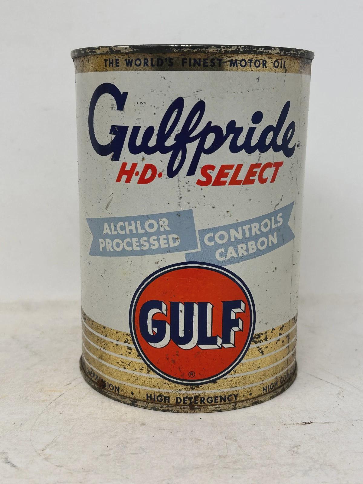 Vintage Gulf Oil Can - Etsy