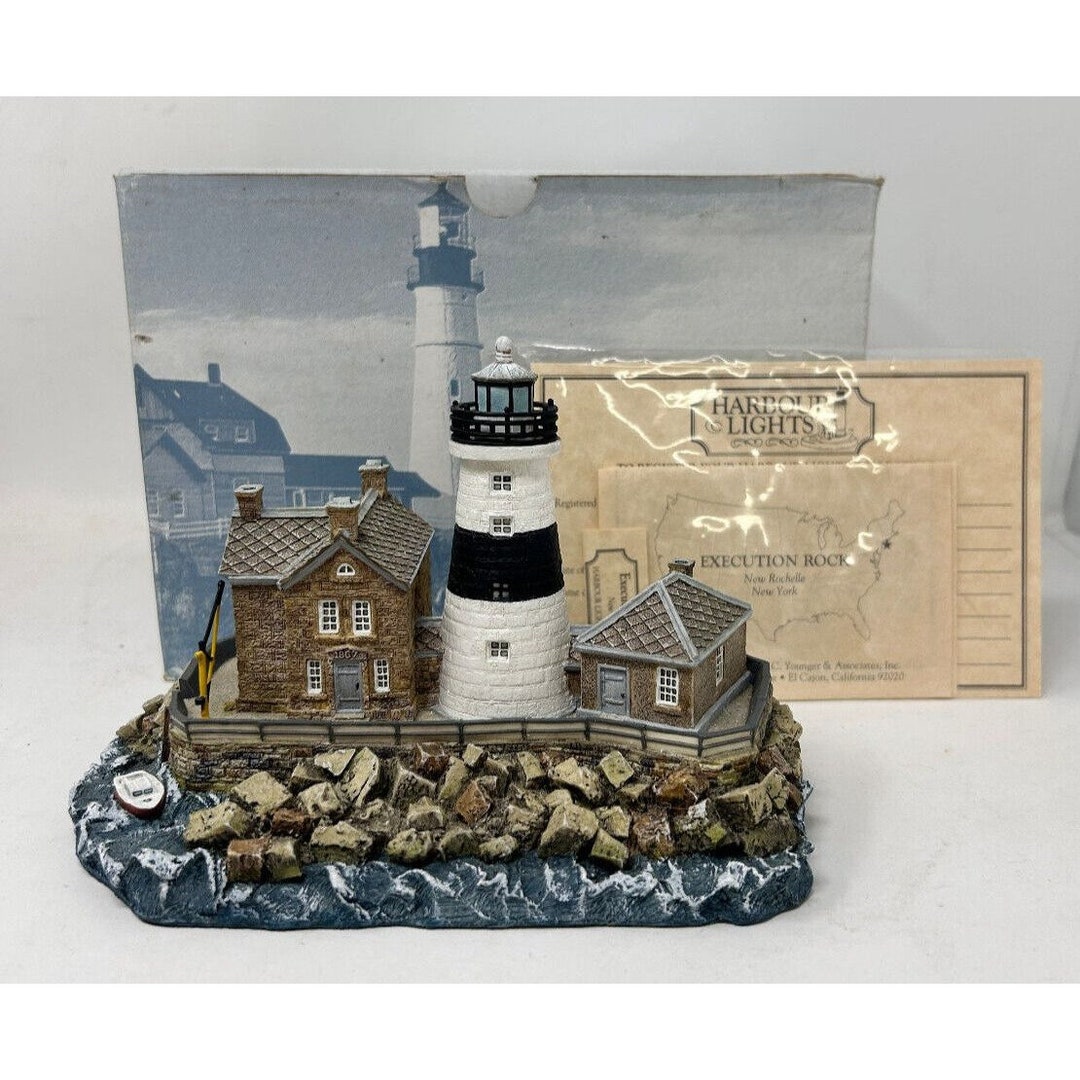 Vintage Harbour Lights Execution Rock New York Lighthouse - Etsy
