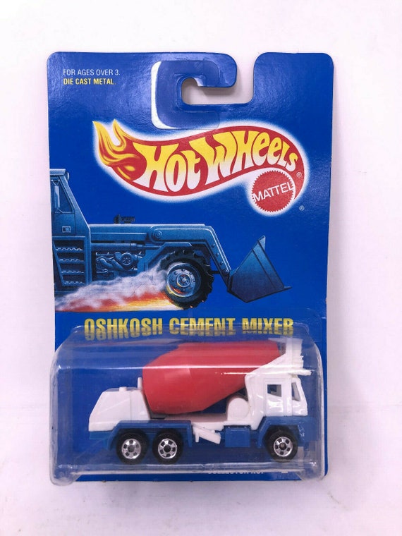 hot wheels oshkosh cement mixer