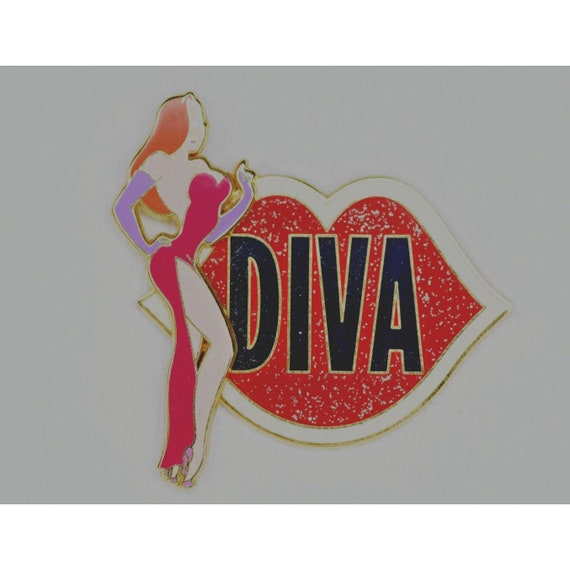 Disney 2003 Jessica Rabbit Diva Kiss 3-D  LE Pin#… - image 1