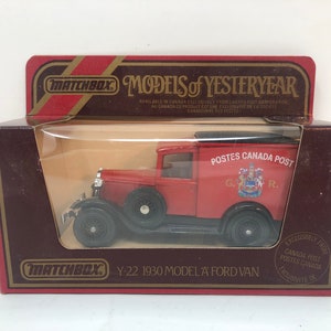 Vintage Matchbox Yesteryears Y22 1930 Ford Model A Van  Canada Post A-4
