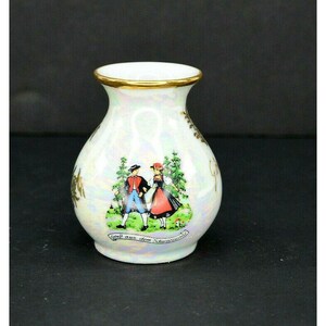 Vintage Lusterware Urn Shaped Small Vase Made In Bavaria Germany