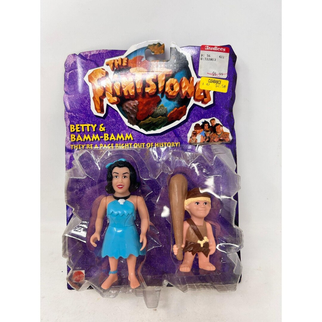 「フリントストーン」MATTEL社製アクションフィギュア５種（1993） フリントストーン」MATTEL社製アクションフィギュア5種（1993