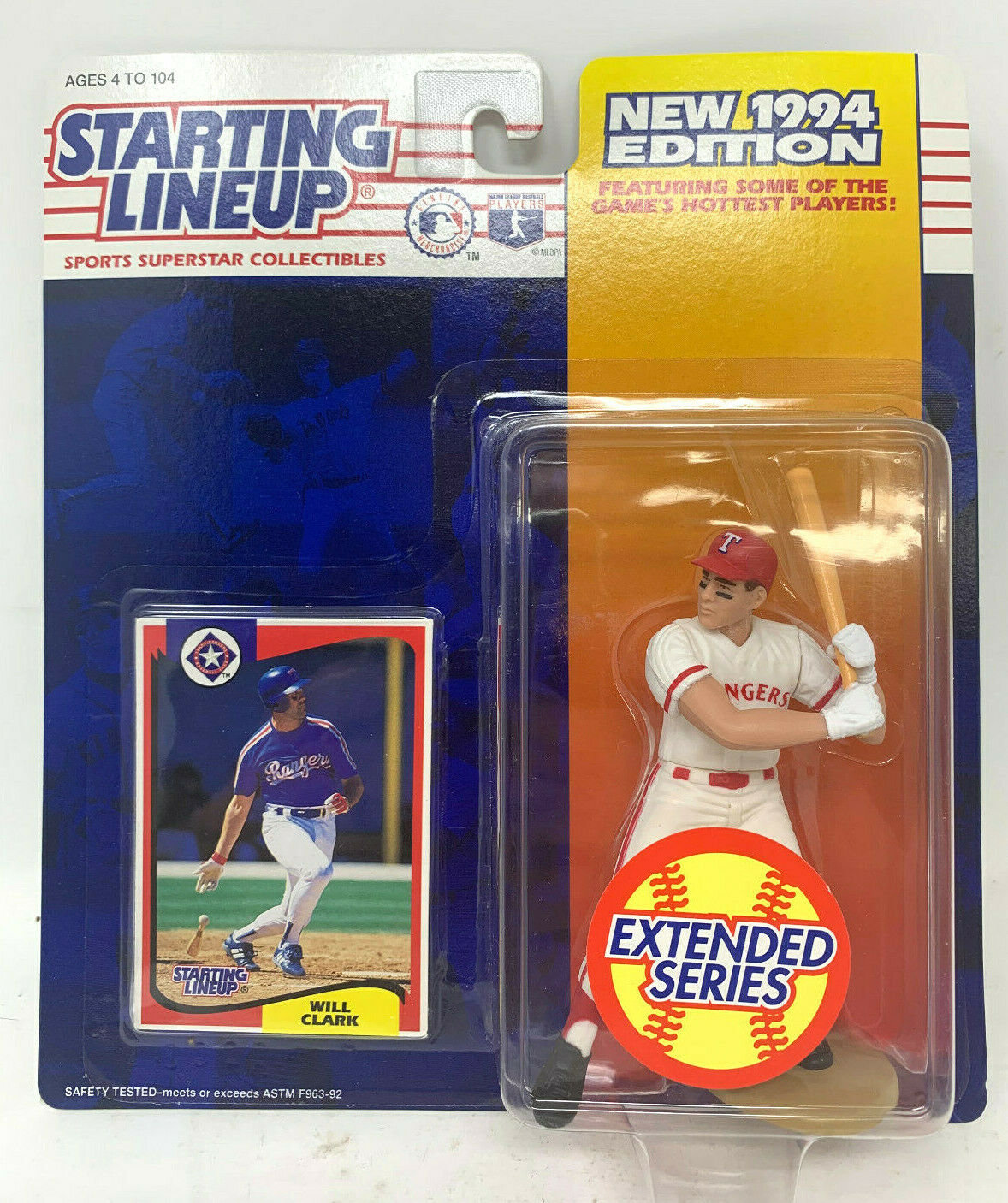 Starting Lineup 1994 Will Clark Texas Rangers Baseball MLB SLU 