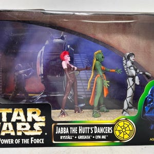 Star Wars Power of The Force Jabba The Hutt&#39;s Dancers Rystall Greeata Lyn Me