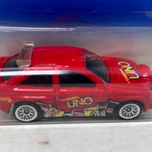 Vintage Hot Wheels Red Uno Escort Rally Classic Games Series #4 Of 4