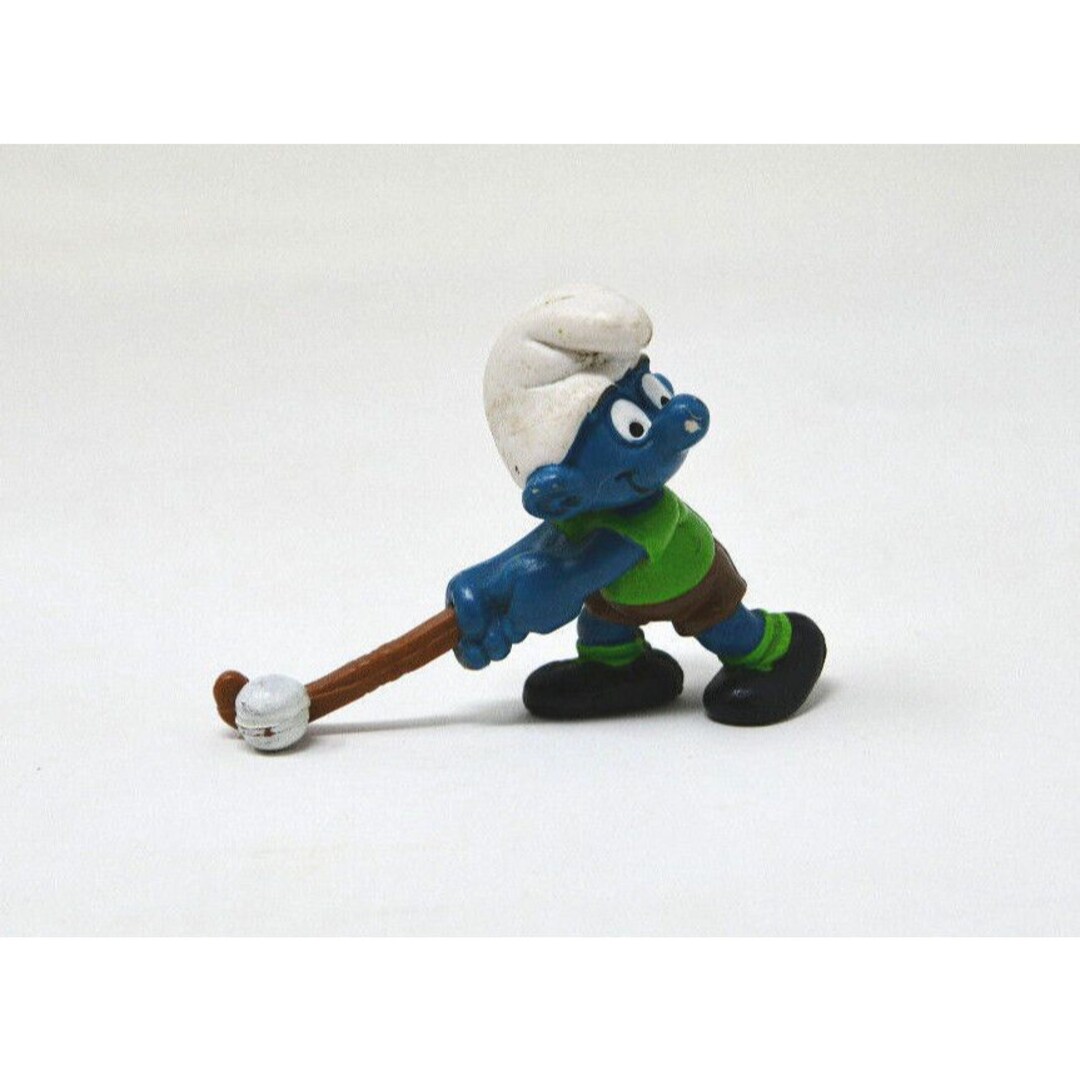Smurfs 20133 Field Hockey Smurf Vintage Figure PVC Toy Figurine Peyo - Etsy