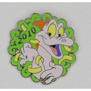 Disney 2010 From Mini-Pin Collection Happy New Year 2010 Figment Only  Pin#74373