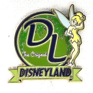 Disney 2003  Disneyland Letters Tinker Bell &quot;DL&quot; 3-D Pin#16901