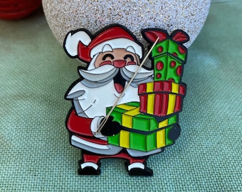 Santa Claus needle minder, Christmas Needle Minder, magnetic Needle Holder, Needle nanny, Needle keeper, Cross stitch needle minder