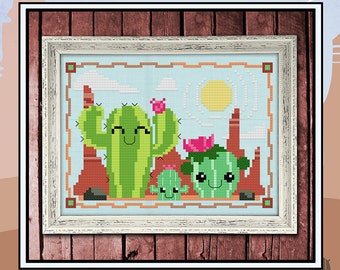 Three's Company PDF Cross Stitch Pattern: Exclusive Autumn Lane Stitchery (digital download)