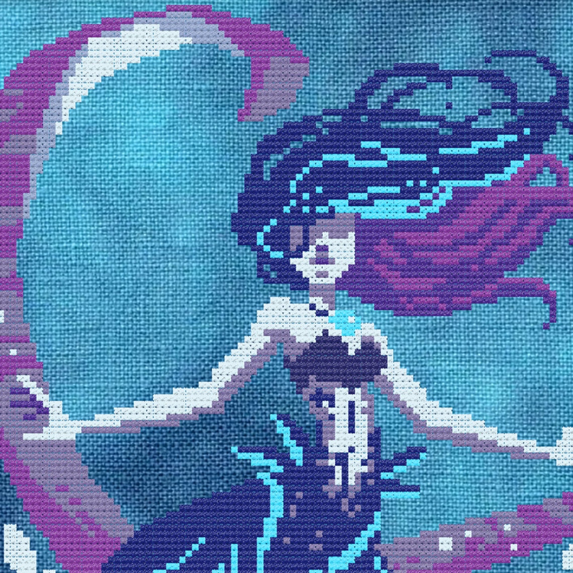 Siren Of The Sea Cross Stitch Pattern Mermaid Cross Stitch Etsy