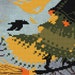 Midnight Ride Cross Stitch Pattern, Halloween Witch Cross Stitch ...