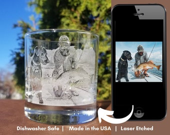 Etched Picture Glass | beer mug,  Personalized, photography, gift for friends, family portrait, gifts for him, gifts for dad, mug