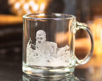 Vaso de pinta personalizado con foto grabada - Regalo personalizado para el Día de la Madre