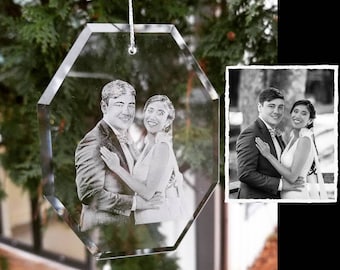 Best Christmas custom glass ornament gift for dads him fathers