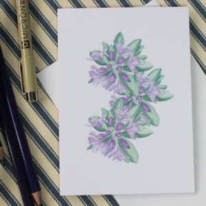 Biglietto di auguri rododendro