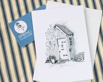 Tarjeta de felicitación para la puerta de entrada de Hampshire Cottage