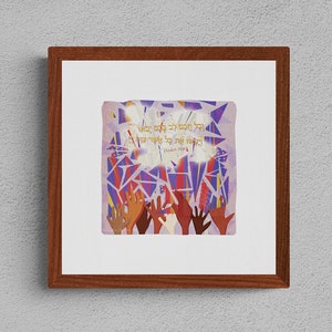 Torah Portion Vayakheil - 8x8 Giclee Fine Art Print