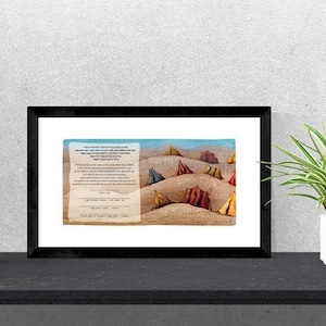 Jewish Conversion Certificate - Mah Tovu - Personalized
