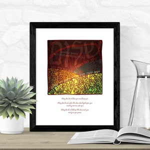 Priestly Benediction - 9x12 art print with English translation
