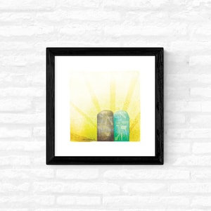 Shavuot/Ten Commandments - 8x8 Art Print