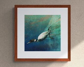 Common Loon Fine Art Giclee Print