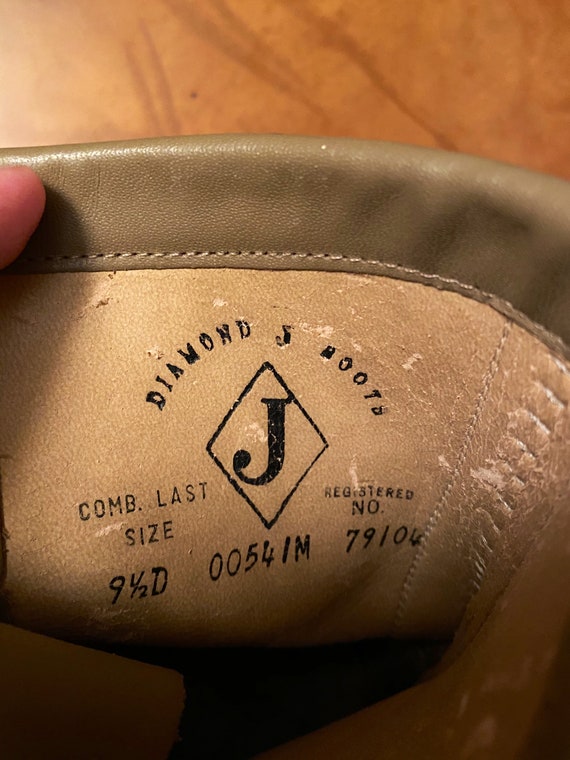 Vintage Diamond J Boots 9 1/2 Sand - Etsy