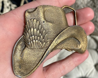 ALVYNG Boucle vintage en laiton de 3,8 à 4 cm pour ceinture