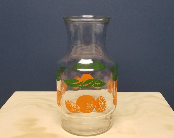 Vintage Orange Juice Pitcher Carafe by Anchor Hocking Etsy