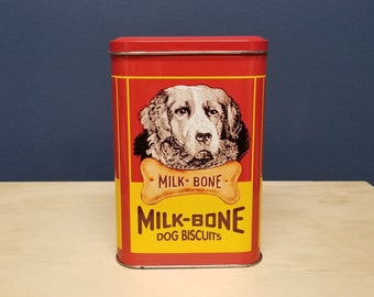 Milk Bone Dog Biscuit Tin : How An Organic Chemist Invented The Bone Shaped Dog Treat Gastro Obscura - Find many great new & used options and get the best deals for vintage milk bone dog biscuits collectors tin canister can 1993 golden retriever at the best .