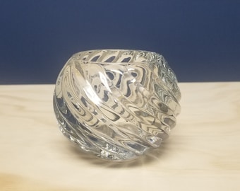 Vintage Swirl Glass Candleholder for Votive and Tea Light Candle