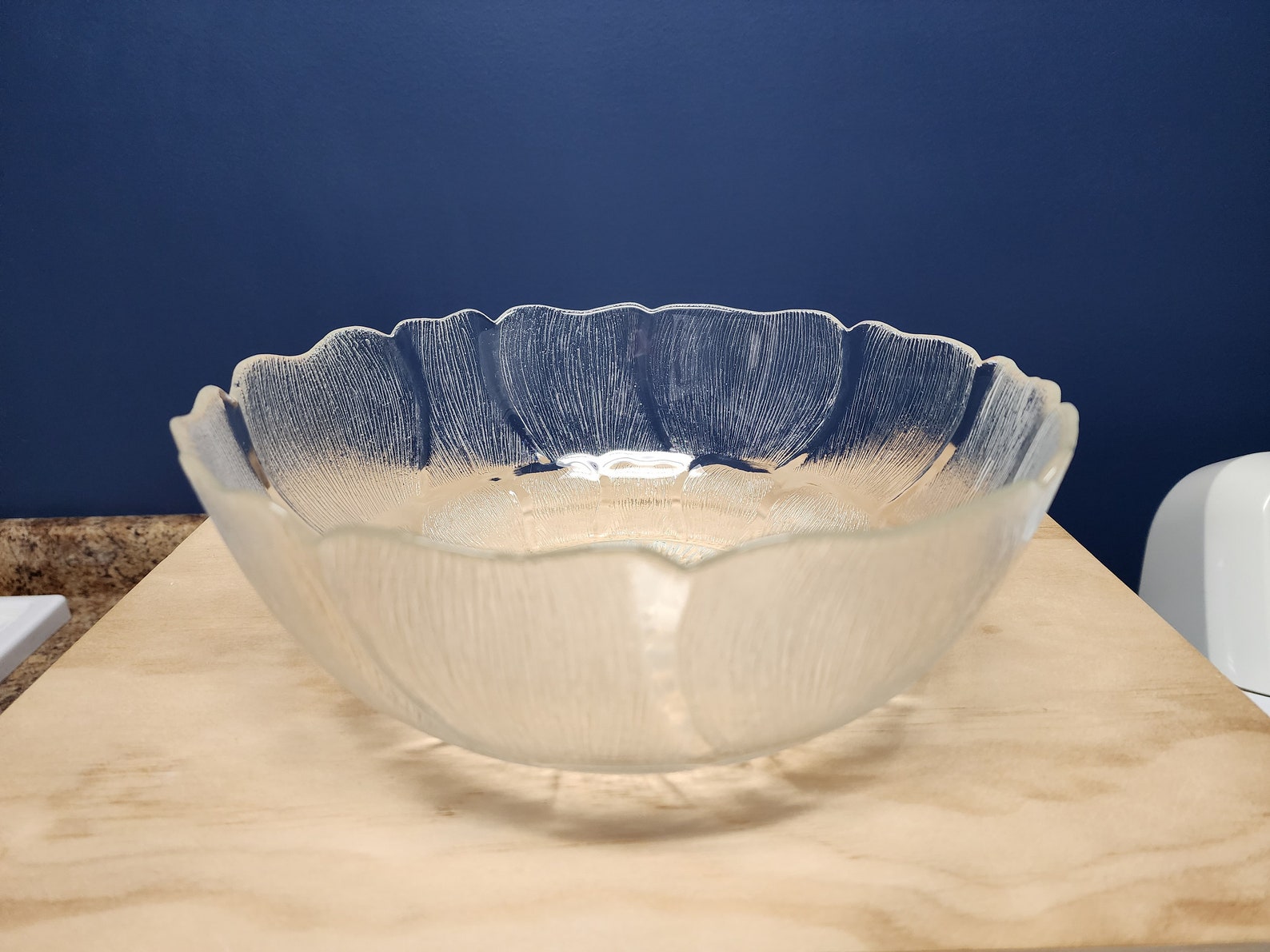Vintage Arcoroc Fleur Bowl Serving Bow