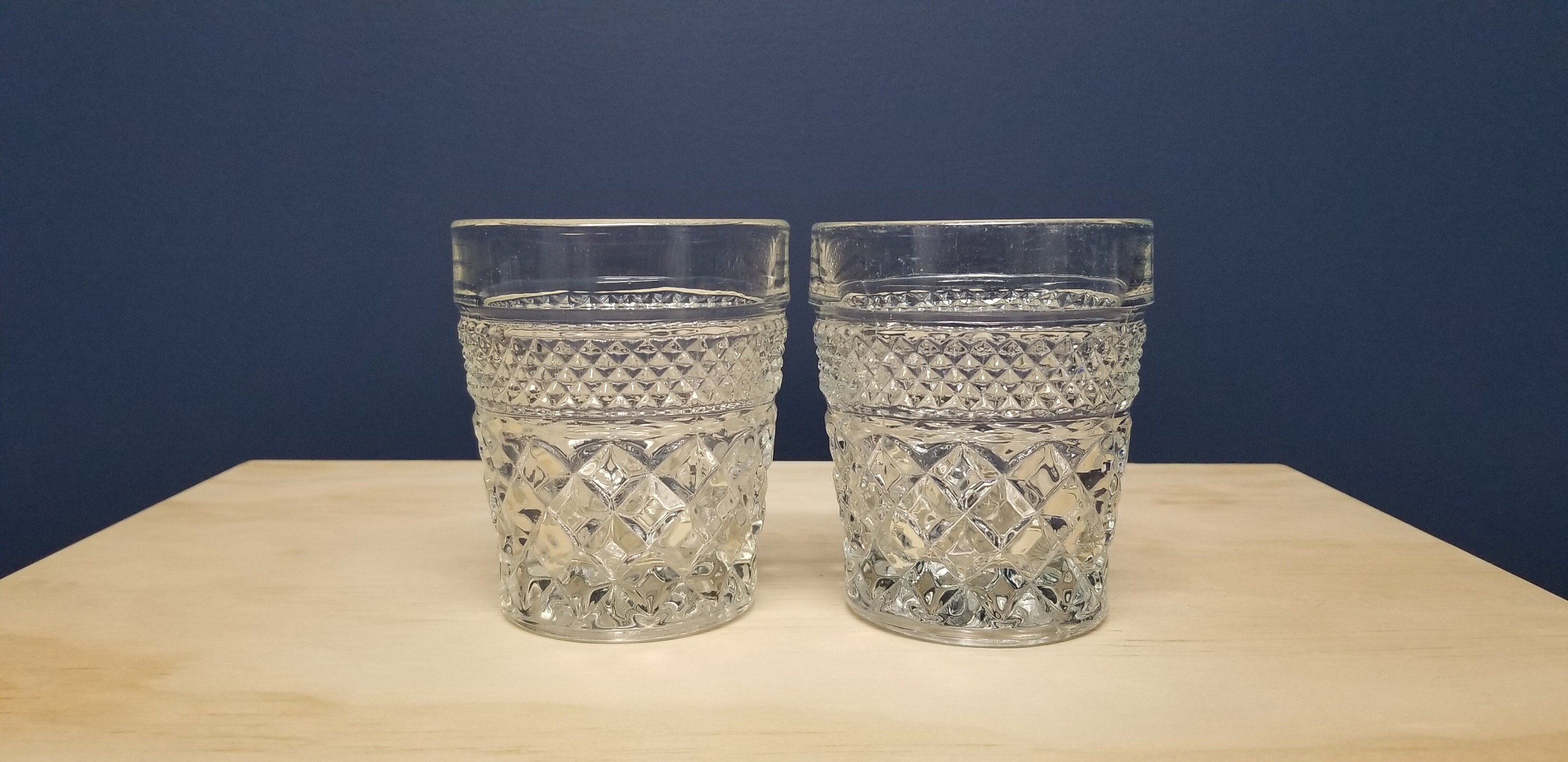2 Anchor Hocking Wexford Old Fashioned Glasses Drinking Etsy