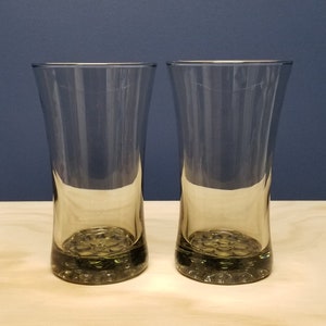 Vintage Libbey Hob Nob Iced Tea Glasses Tumblers in Smoke Gray, LIKE NEW