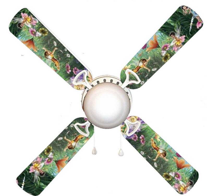Tinkerbell Fairies Faeries Forest Ceiling Fan W Light Kit Or Etsy