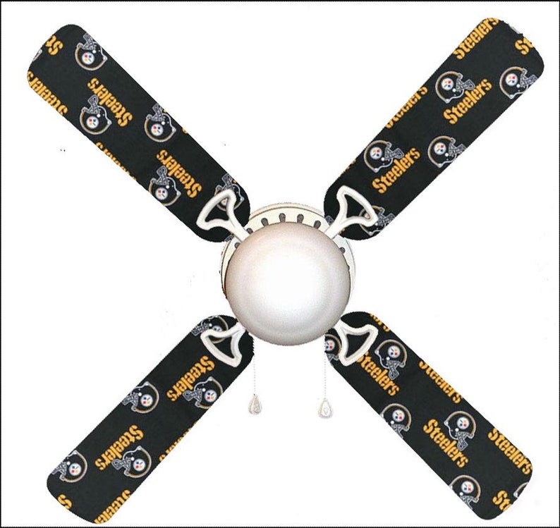 Pittsburgh Steelers Ceiling Fan W Light Kit Or Blades Only Or Etsy