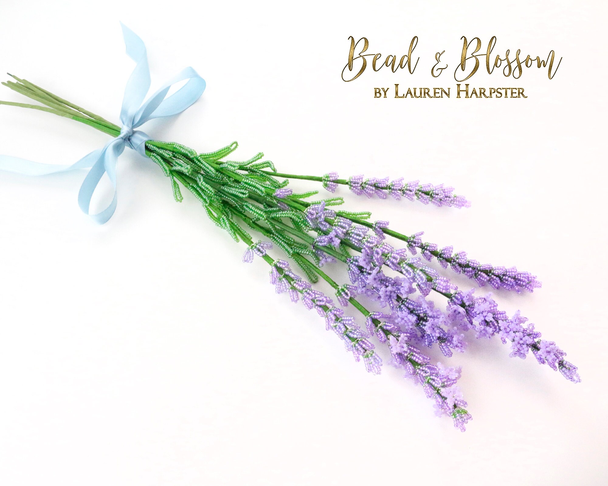 French Beaded Lavender Pattern - BEGINNER - Wire Wrapping With